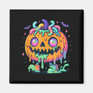 Aimant Monstre de citrouille de slime en fusion halloween