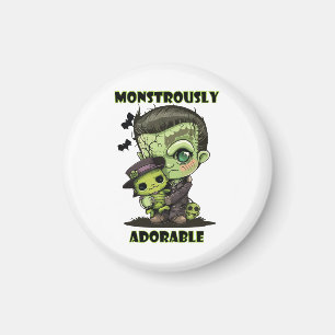 Aimant Monstre de Frankenstein mignon avec peluche