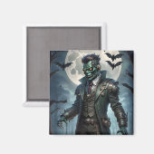 Aimant Monstre de Frankenstein Steampunk Halloween (Recto/Verso)