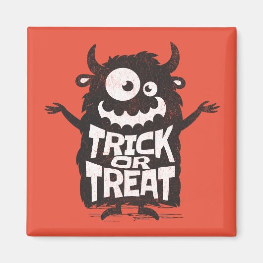 Aimant Monstre d'Halloween (Devant)