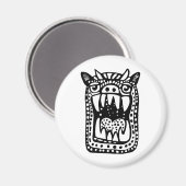 Aimant Monstre d'horreur - Noir (Recto/Verso)