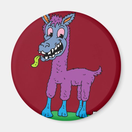 Aimant Monstre en lama (Devant)