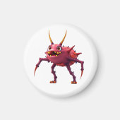 Aimant Monstre TickToc rouge (Devant)