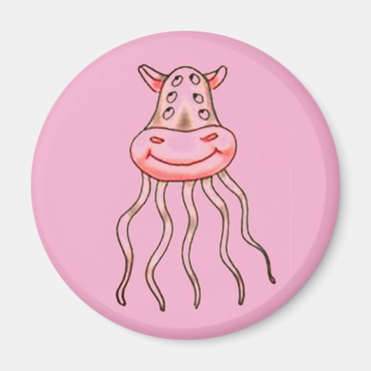 Aimant Monstres rose (Devant)