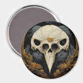 Aimant Monstrous Corbeau Horreur Goth Gothique (Recto/Verso)