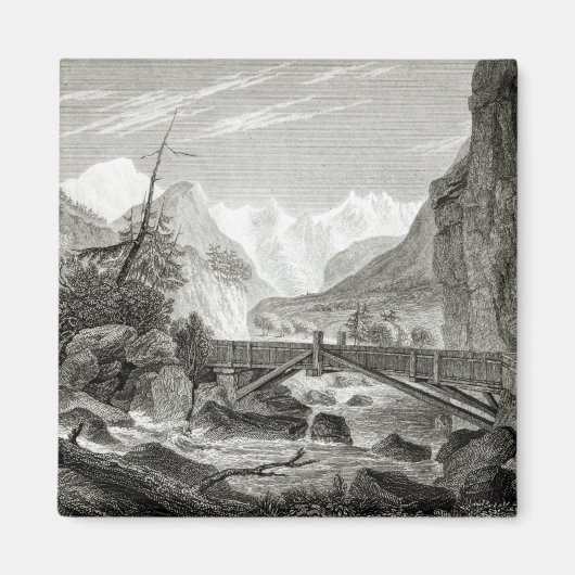 Aimant Mont Blanc des Thermes de Saint-Didier (Devant)