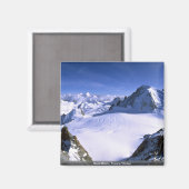 Aimant Mont Blanc, France Hiver (Recto/Verso)