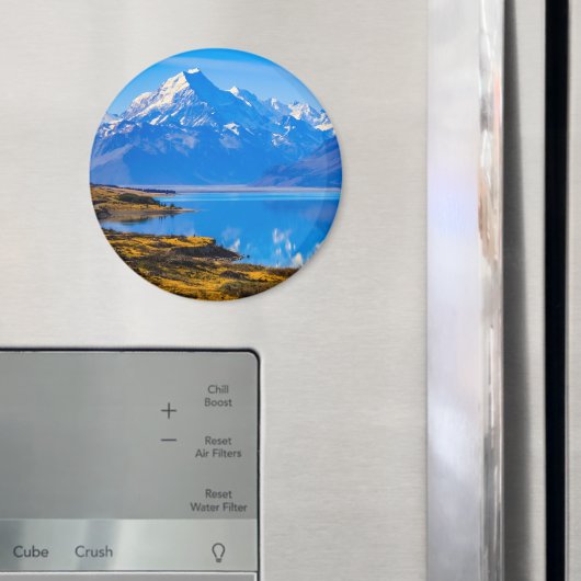 Aimant Mont Cook surplombant le lac Pukaki, NZ (In situ (réfrigérateur))