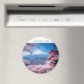 Aimant Mont Fuji peint en saison de cerisier en fleurs (In Situ (Lave-vaisselle))