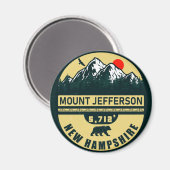 Aimant Mont Jefferson Nh Retro Sunset Souvenirs 60s (Recto/Verso)