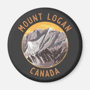 Aimant Mont Logan Canada Cercle en détresse