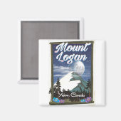 Aimant Mont Logan, Yukon, Canada (Recto/Verso)