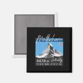 Aimant Mont Problemhorn Suisse Randonnée Ascension Randon (Recto/Verso)