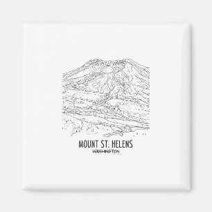 Aimant Mont St Helens Washington Volcan Vacances Souvenir