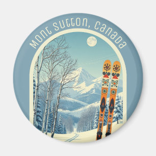 Aimant Mont Sutton Québec Canada souvenir de ski