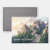 Aimant Mont Tai Taishan Chine (Recto/Verso)
