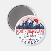 Aimant Mont-Tremblant Canada Québec ski Montagne (Recto/Verso)