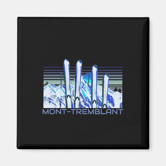 Aimant Mont-tremblant Ski Accessories Retro Mont-tremblan (Devant)