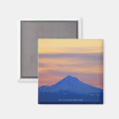 Aimant Montagne Bleue à ciel orangé (Recto/Verso)