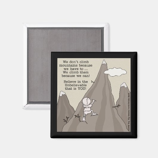 Aimant Montagne Climat (Recto/Verso)