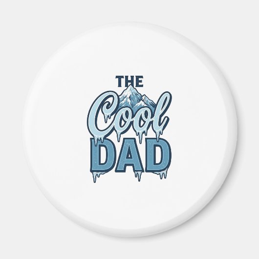 Aimant Montagne Cool Dad Graphisme Vintage_1 (Devant)