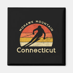 Aimant Montagne Mohawk de Ski vintage