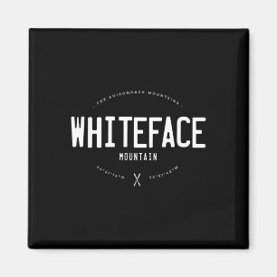 Aimant Montagne Whiteface New York Graphique Distressed V