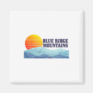 Aimant Montagnes Blue Ridge Vintage Montagnes Etats-Unis