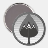 Aimant montagnes d'automne (Recto/Verso)