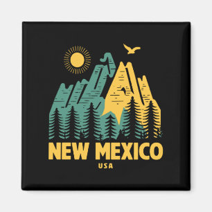Aimant Montagnes du Nouveau-Mexique Usa Randonnée Extérie