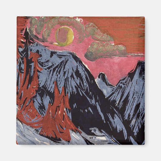 Aimant Montagnes en hiver, 1919 (Devant)