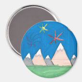 Aimant Montagnes et Feux d'Artifice (Recto/Verso)