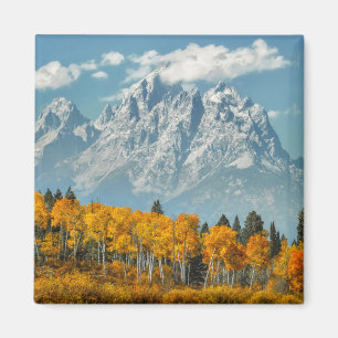 Aimant Montagnes grandes de Teton en automne