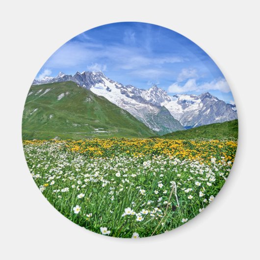 Aimant Montagnes | Swiss Alps Valley Spring (Devant)
