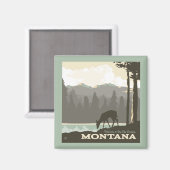 Aimant Montana | Bienvenue dans Big Sky Country (Recto/Verso)