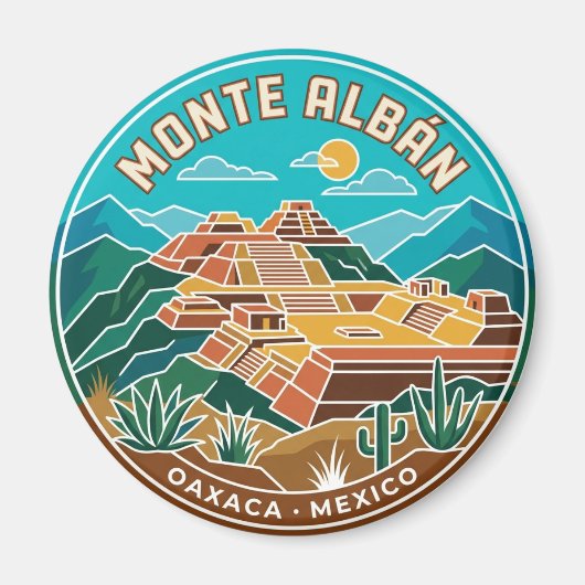 Aimant Monte Albán Mexique (Devant)