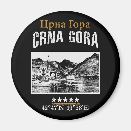 Aimant Monténégro (Devant)