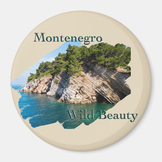 Aimant Monténégro : Beauté sauvage (Devant)