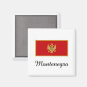 Aimant Monténégro - Conception du drapeau (Recto/Verso)