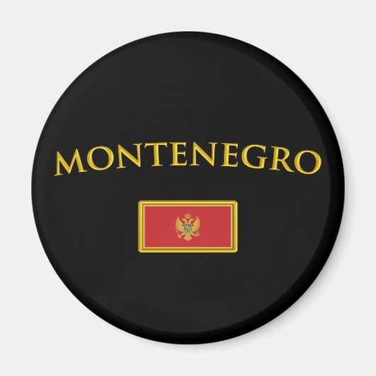 Aimant Monténégro d'or (Devant)