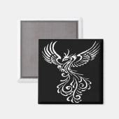 Aimant Monter De La Phoenix Phoenix Illustration Blanche  (Recto/Verso)