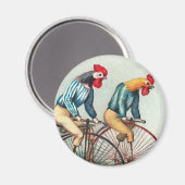 Aimant Monter des coqs (Recto/Verso)