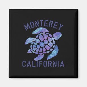 Aimant Monterey, Ca Beach Design _ Cadeau de tortue triba