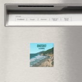 Aimant Monterey California Pacific Coast Highway Vintage (In Situ (Lave-vaisselle))