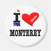 Aimant MONTEREY - I Love (Devant)