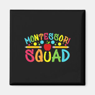 Aimant Montessori Squad Montessori Enseignant Retour À L'