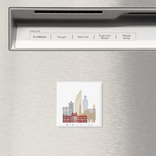 Aimant Montevideo skyline poster (In Situ (Lave-vaisselle))