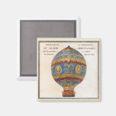 Aimant Montgolfier Brothers Hot Air Balloon (Recto/Verso)