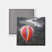 Aimant Montgolfière au-dessus de la rivière Mara (Recto/Verso)
