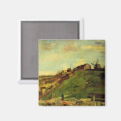 Aimant Montmartre : Carrière, les moulins par Vincent van (Recto/Verso)